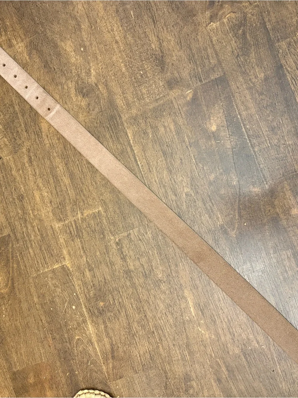 rag & bone Boyfriend Belt Camel Suede with Gold Buckle